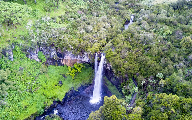 Aerial photo of Chania Falls