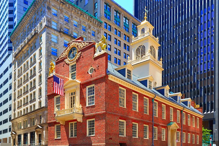 Ancienne State House à Boston