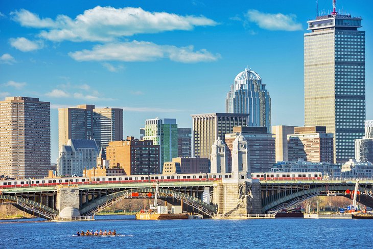 Longfellow Bridge and the Boston skyline