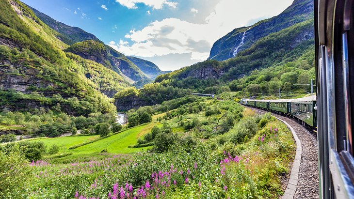 Beautiful view from the Flåmsbana