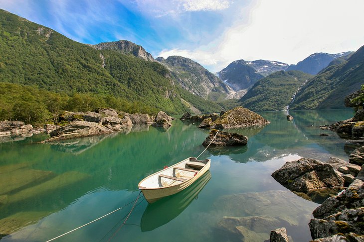 Lake Bondhusvatnet in Folgefonna National Park