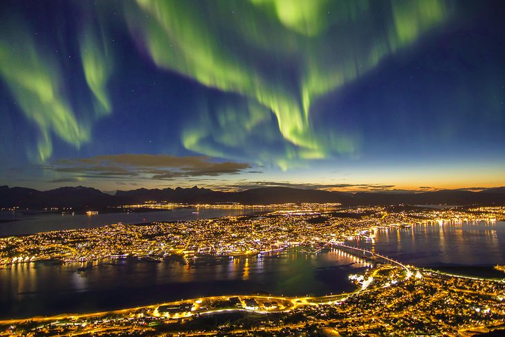 Northern lights over Tromsø