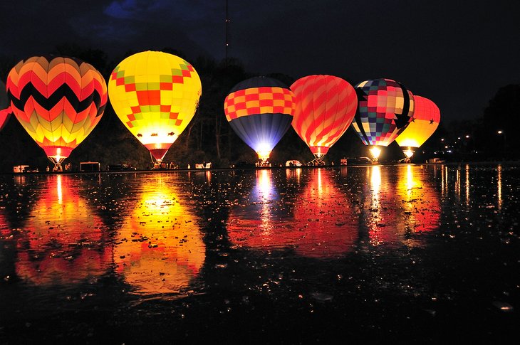 Hot air balloons in Cincinnati, Ohio