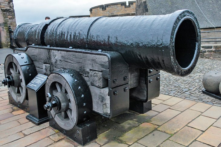 The huge Mons Meg cannon