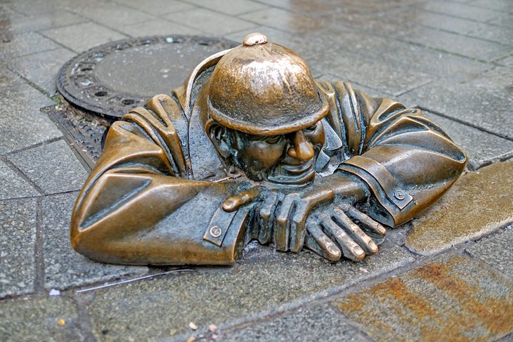 Statue in Old Town Bratislava