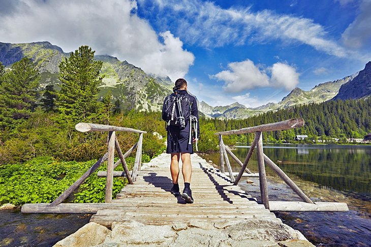 Hiker in the High Tatras