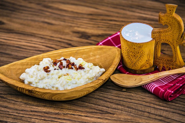 Traditional Slovak potato dumplings with sheep cheese