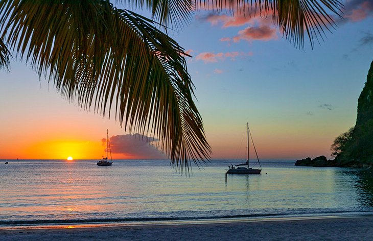 Sunset at Rodney Bay