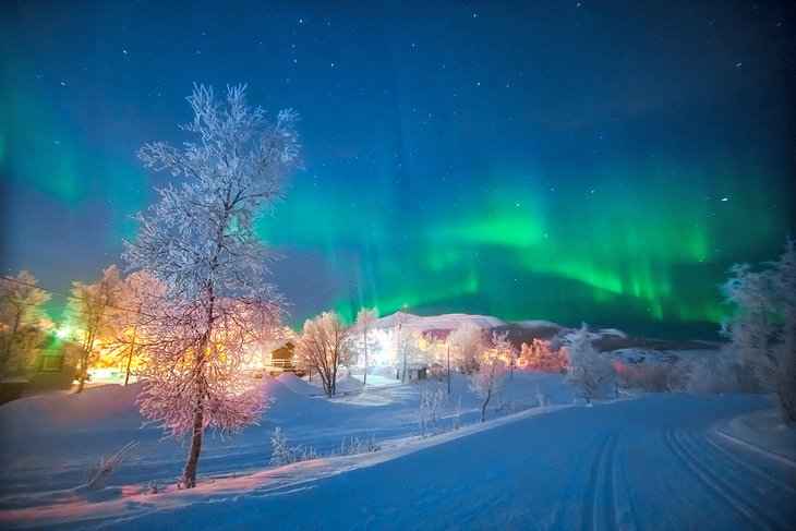 Northern lights in Kiruna