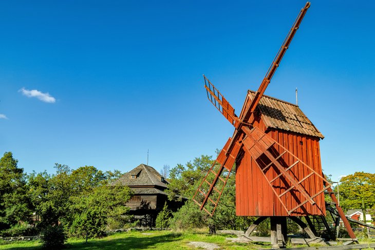 Ancien moulin à vent à Skansen