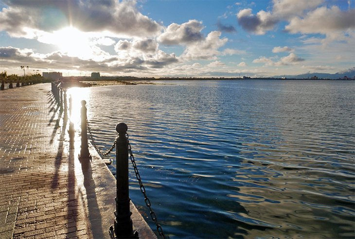 Boardwalk along the Lake of Tunis