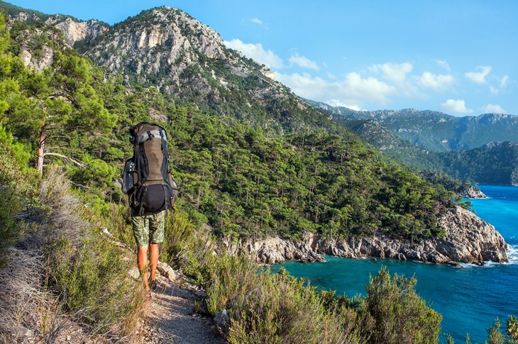 Hiker on the Lycian Way
