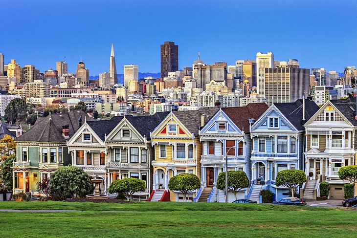 View from Alamo Square in San Francisco