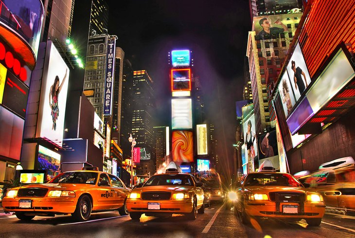 Times Square at night