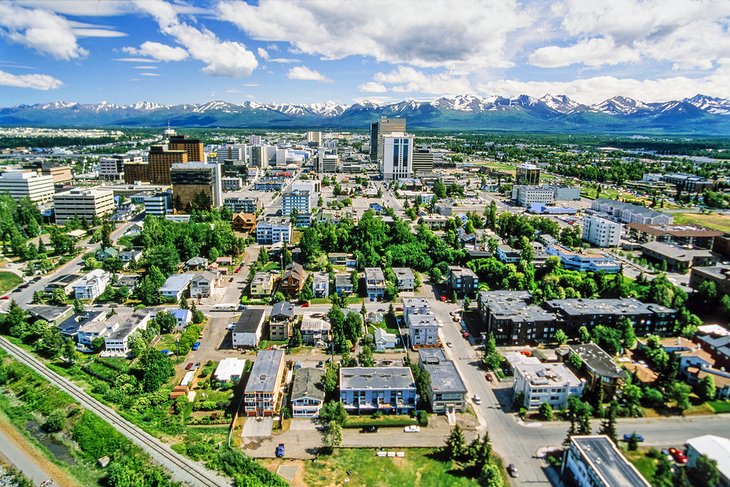 Aerial view of Anchorage