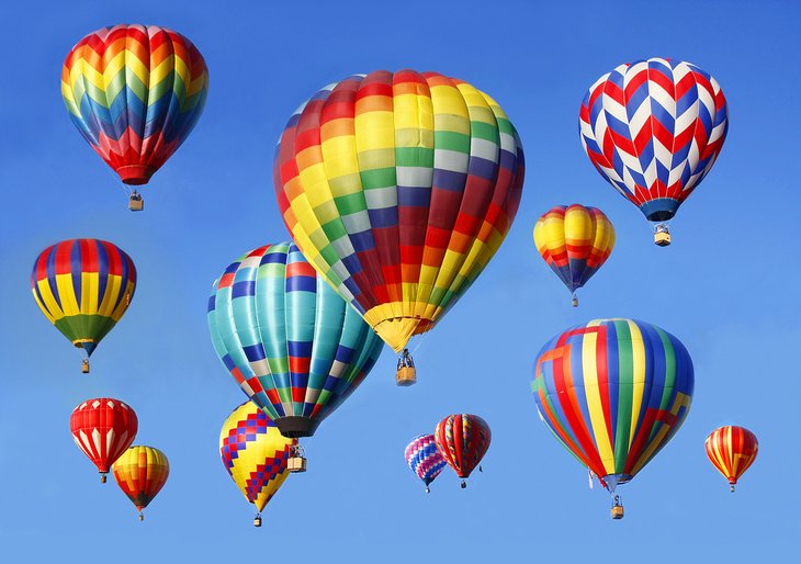 Colorful balloons at the Albuquerque International Balloon Fiesta