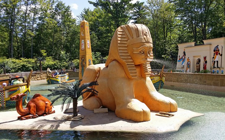Pharaoh's Reign Splash Battle at Story Land Amusement Park, Glen, NH