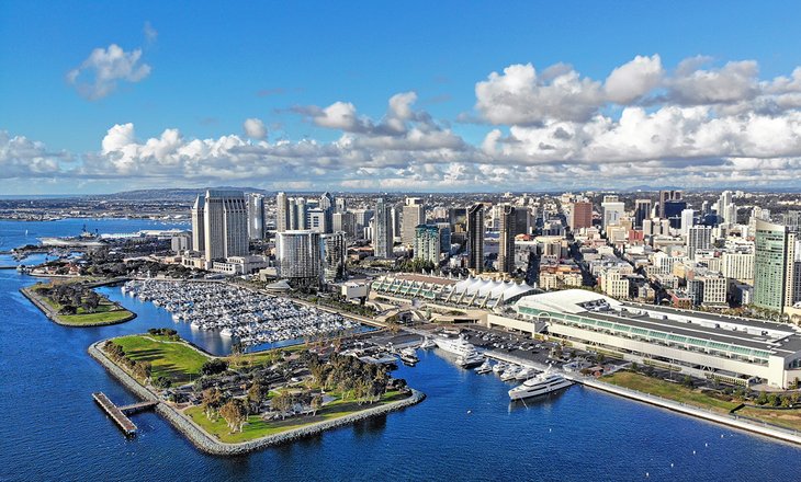 Aerial view of San Diego