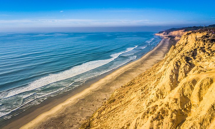 Aerial view of Black's Beach