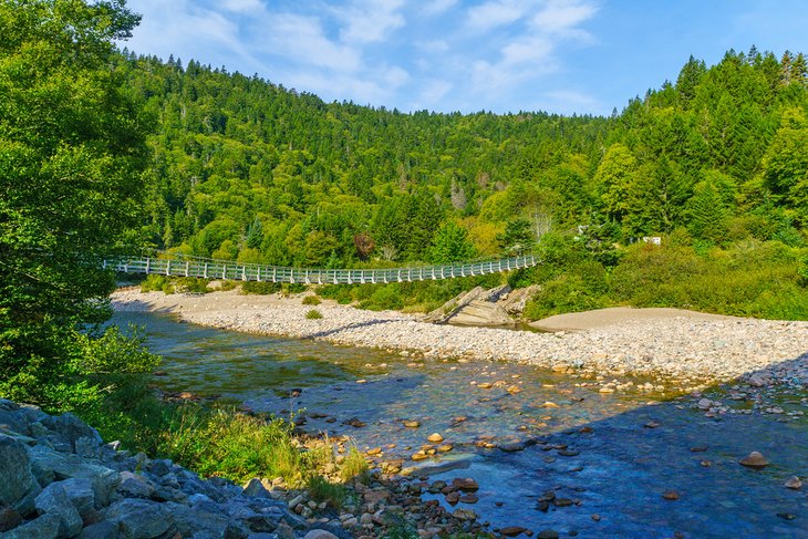 Bridge over the Big Salmon River along the Fundy Footpath