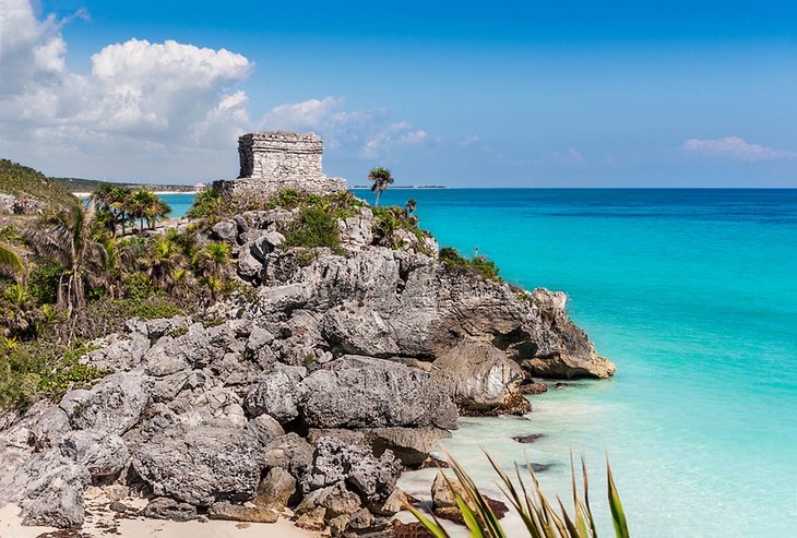 Maya ruins at Tulum on the Riviera Maya