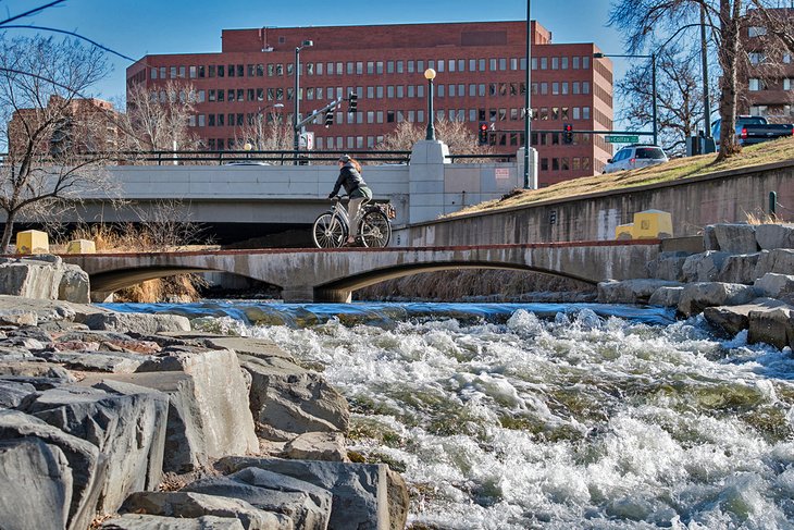 Bike path in Cherry Creek, Denver