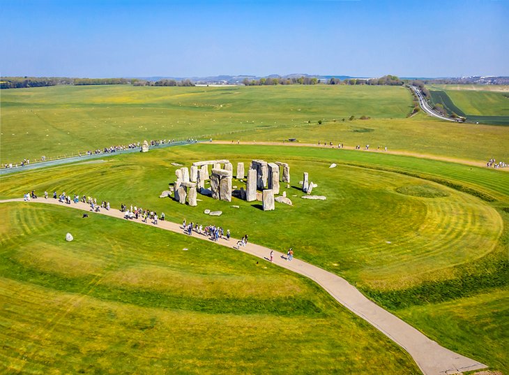 Aerial view of Stonehenge