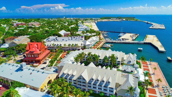 Aerial view of Key West