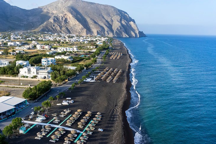 Perissa Beach, Santorini