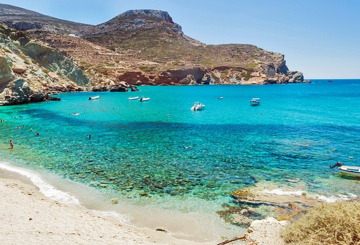 Agali Beach on Folégandros Island