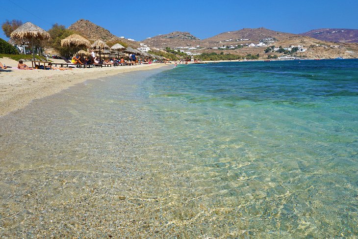 Clear water at Kalafatis Beach