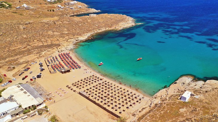 14 playas mejor valoradas en la isla de Mykonos