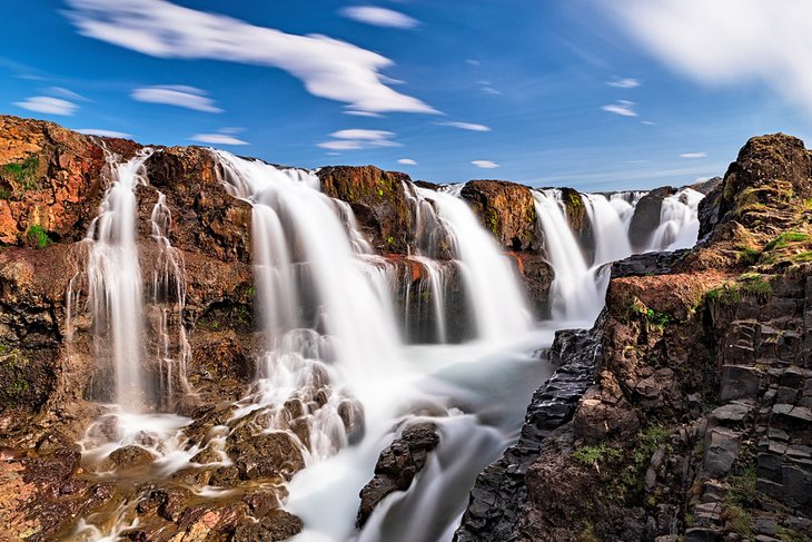 Kolugljufur waterfall