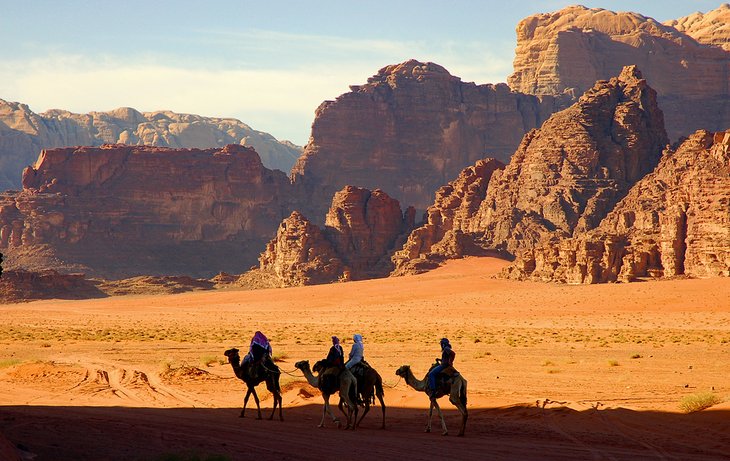 Camel trip in Wadi Rum