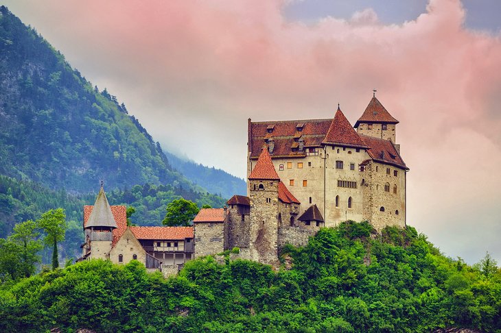 Gutenberg Castle at sunset