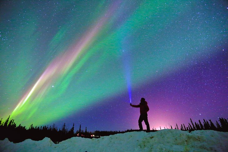 Northern lights in Fairbanks, Alaska