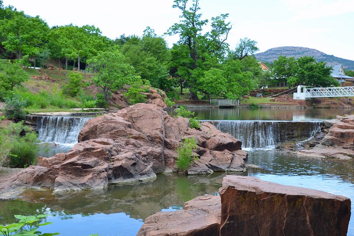 Waterfalls in Medicine Park