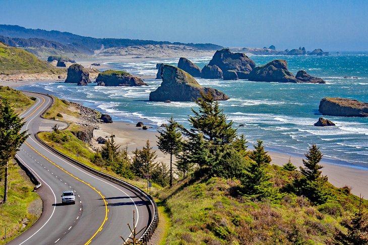 Pacific Coast Scenic Byway near Cannon Beach