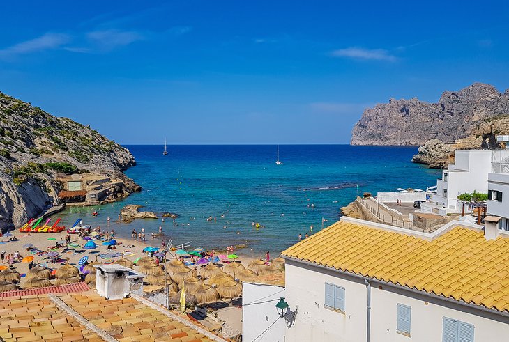 View over Cala Barques beach