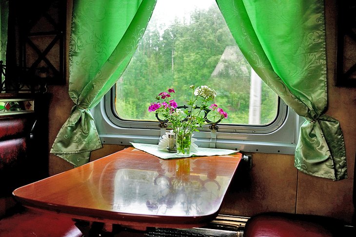 Trans-Siberian dining car