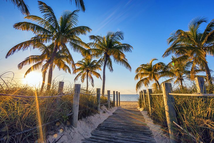 Footpath to the beach in Key West