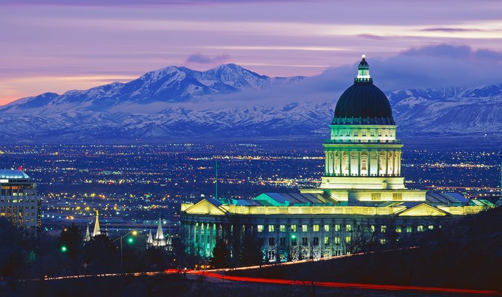 Utah State Capitol building in Salt Lake City