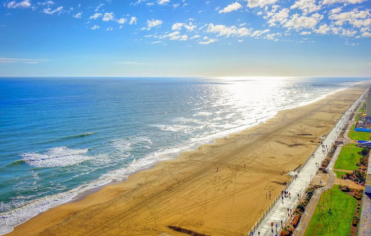 Aerial view of Virginia Beach