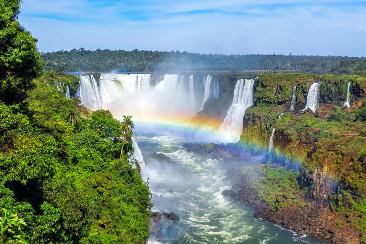 Rainbow over Iguazu Falls