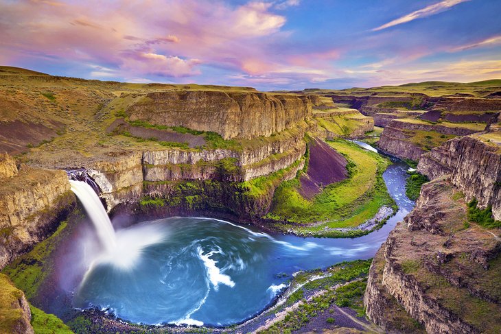 Palouse Falls at sunset