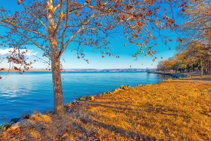 Lake Dardanelle in fall