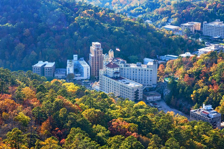 Aerial view of Hot Springs