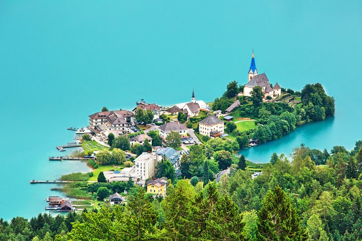 Lake Wörthersee in austria