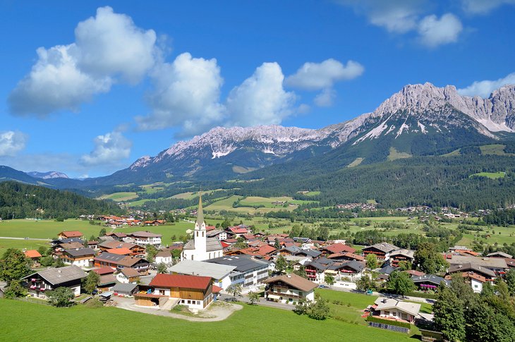 Ellmau am Wilden Kaiser in Tirol, Austria in Austria