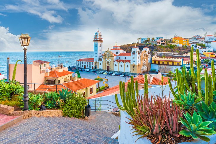 The town of Candelaria on Tenerife, Canary Islands
